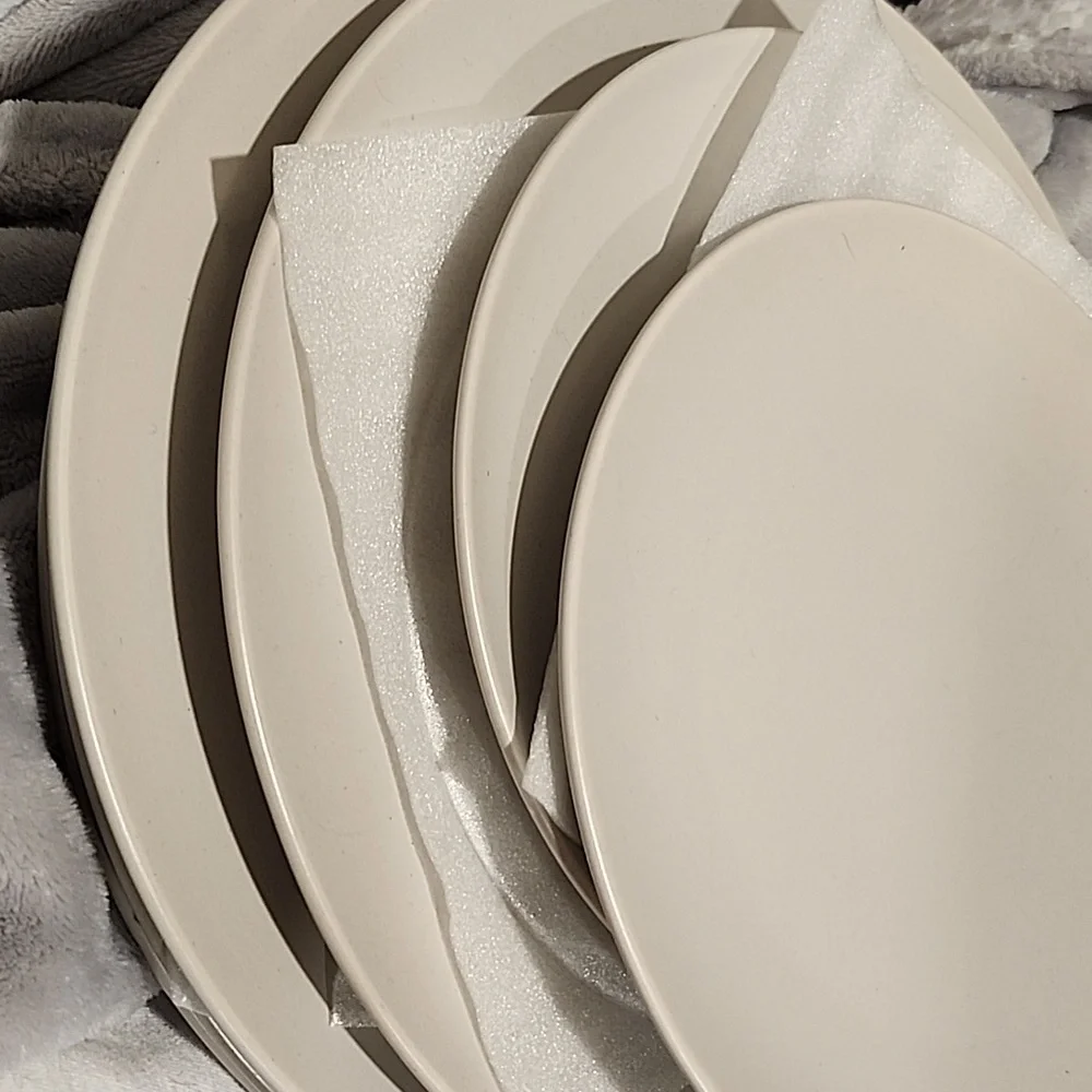 Set 6 New ! IKEA Dark Beige IKEA Dishes